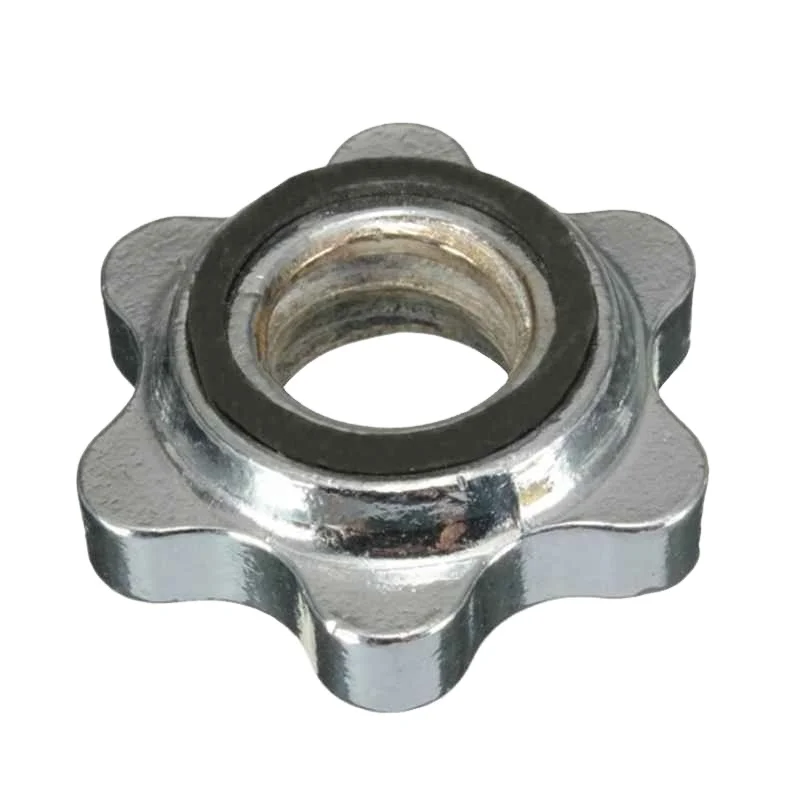 Bar Weight Lifting Standard Barbell Spinlock Collars Screw Clamp Dumbbell