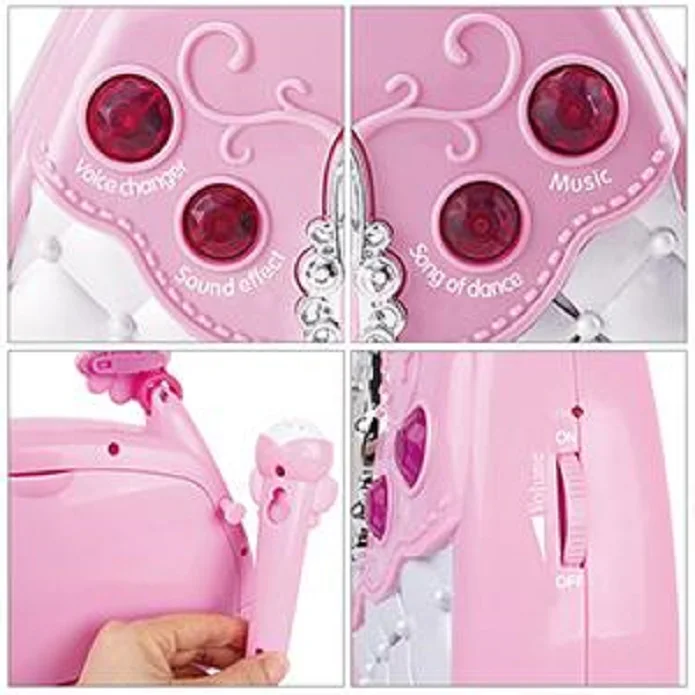 Learning Educational Toys Princess Gift Musical Gift Karaoke Machine with Microphone Toys for Kids
