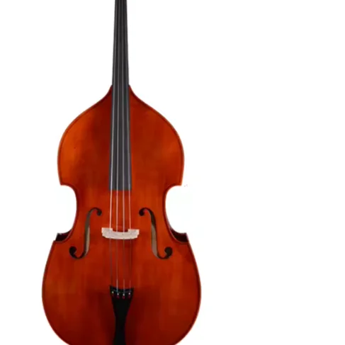 Твердый Еловый Топ двойной бас эбеновый гриф темно-коричневый лак для рук 3/4 размер сзади и по бокам ламинированный