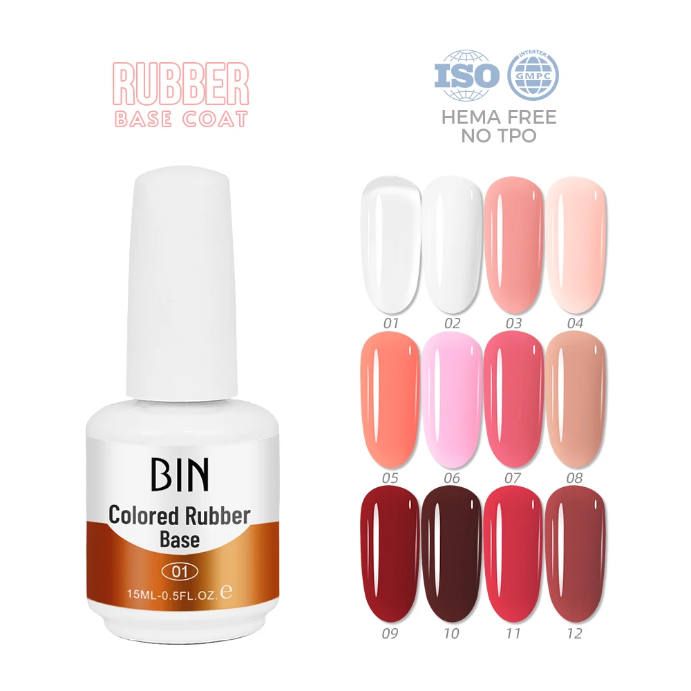 BIN 15ml HEMA beauty salon nail 3 step gel long lasting easy soak off gel polish