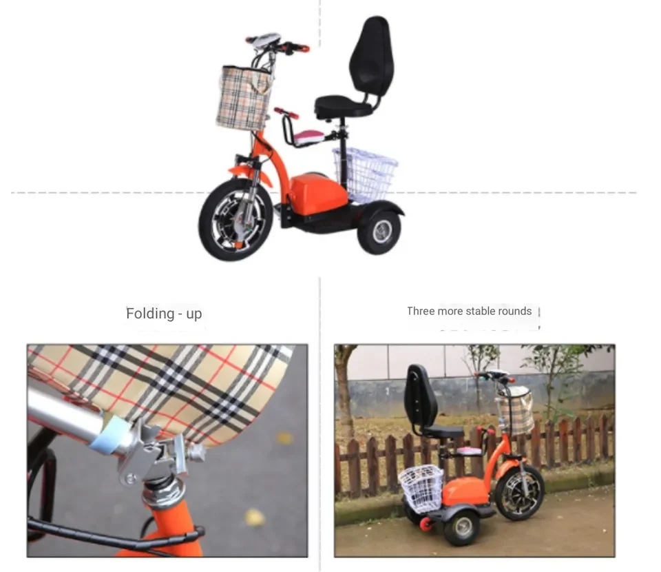 Hot sale 48V battery 800W Super power OME Power three wheel electric bike scooter powerful adult