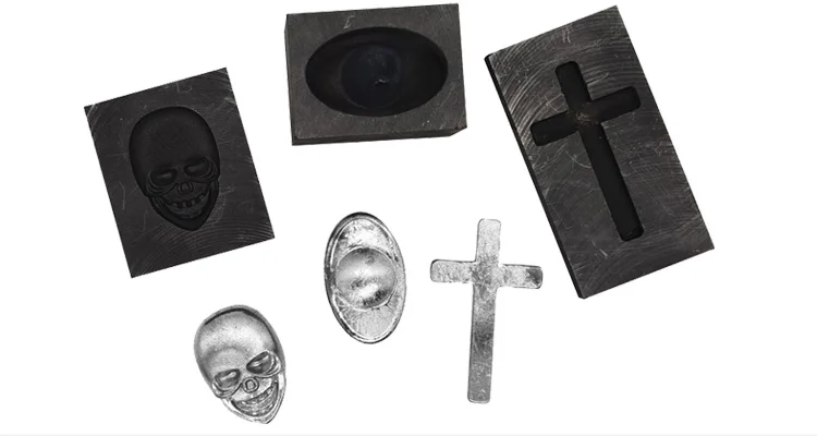 High temperature resistant graphite mold corrosion resistant smelting gold and silver jewelry processing