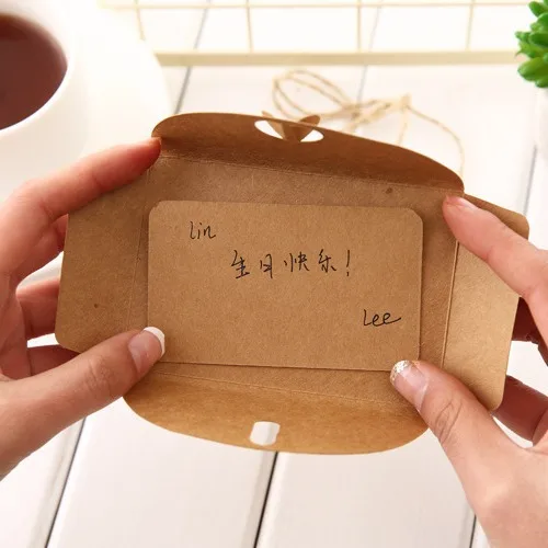 All Occasion Dried Flower Pressed Kraft Thank You Card Handmade Invitation Card with Envelopes