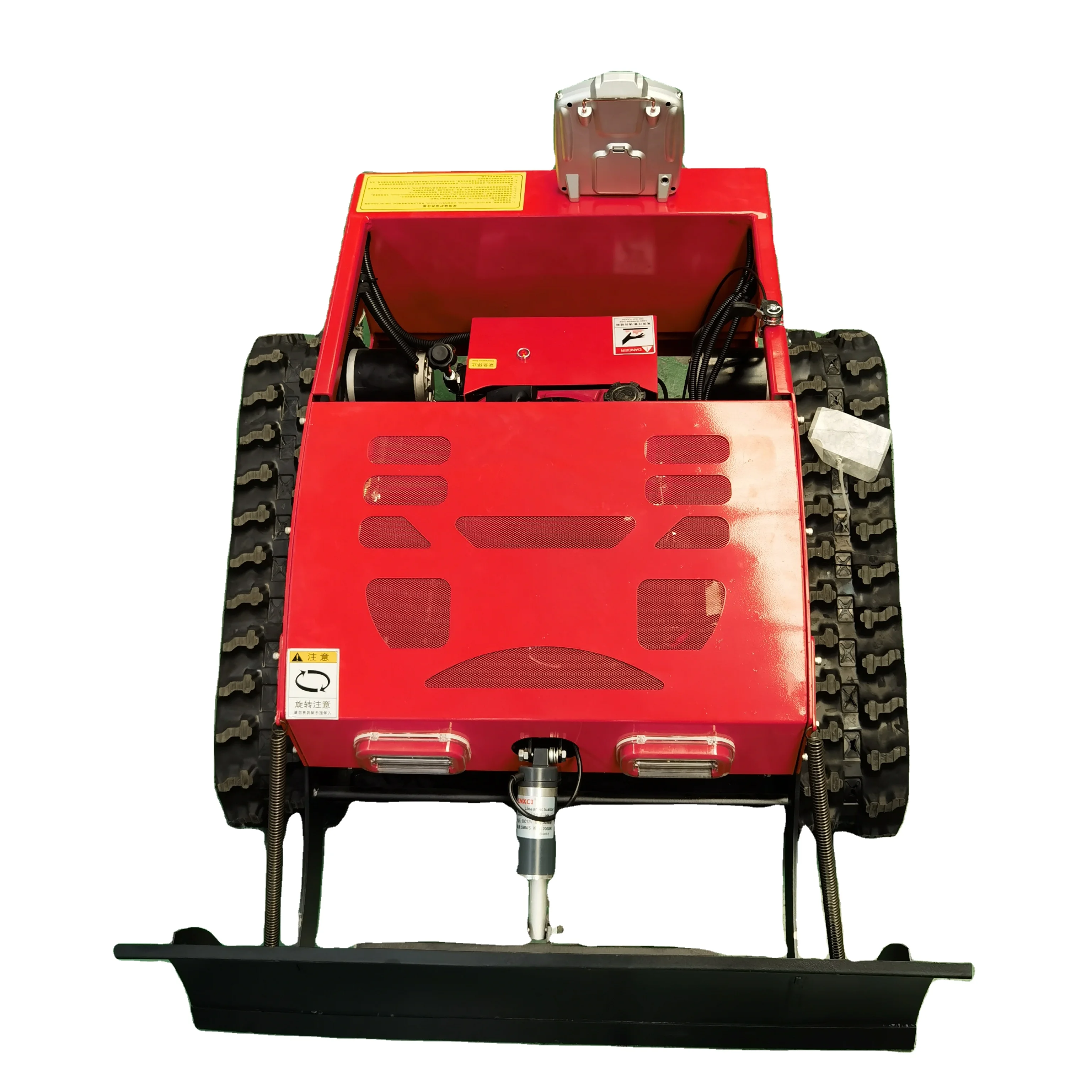 Professional grass Self propelled remote control electric lawn mower with the snow blade