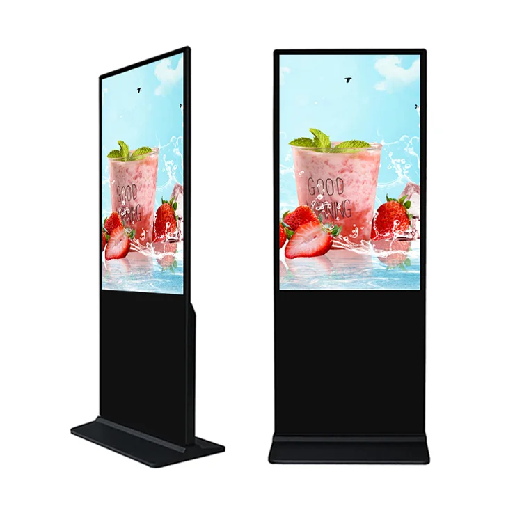 55 Inch Floor Stand Vertical Interactive Digital Signage Advertising Display Android LCD Touch Screen Kiosk
