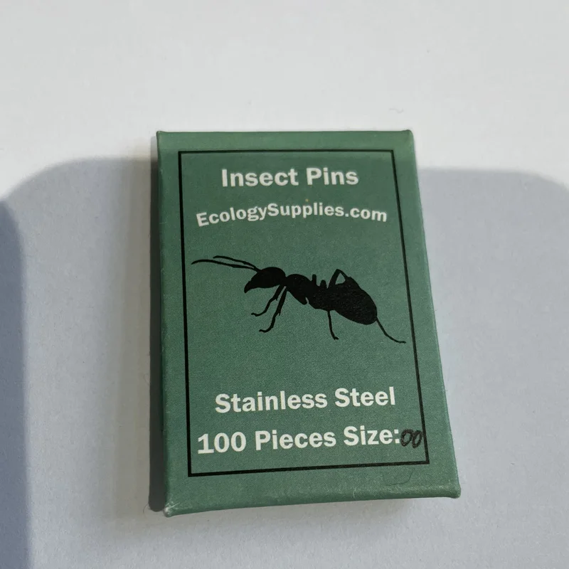 customized black stainless steel clothes positioning entomolgy entomological insect pins