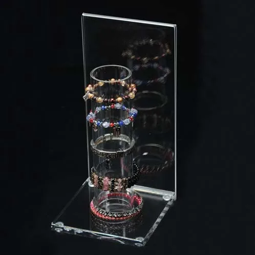 Scrunchie Holder Clear Acrylic Scrunchies Holder Bracelet Display Stand with Sign Holder Girls Jewelry Hair Accessories Display