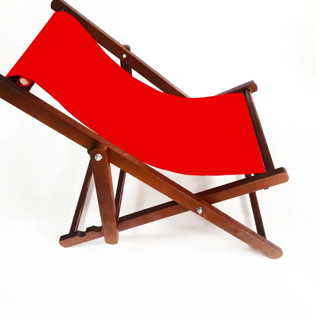 Wooden Outdoor Folding Beach Chair, Camping Chair, Lounge Chair Wholesale custom logo adjustable folding wood lounge deck chair