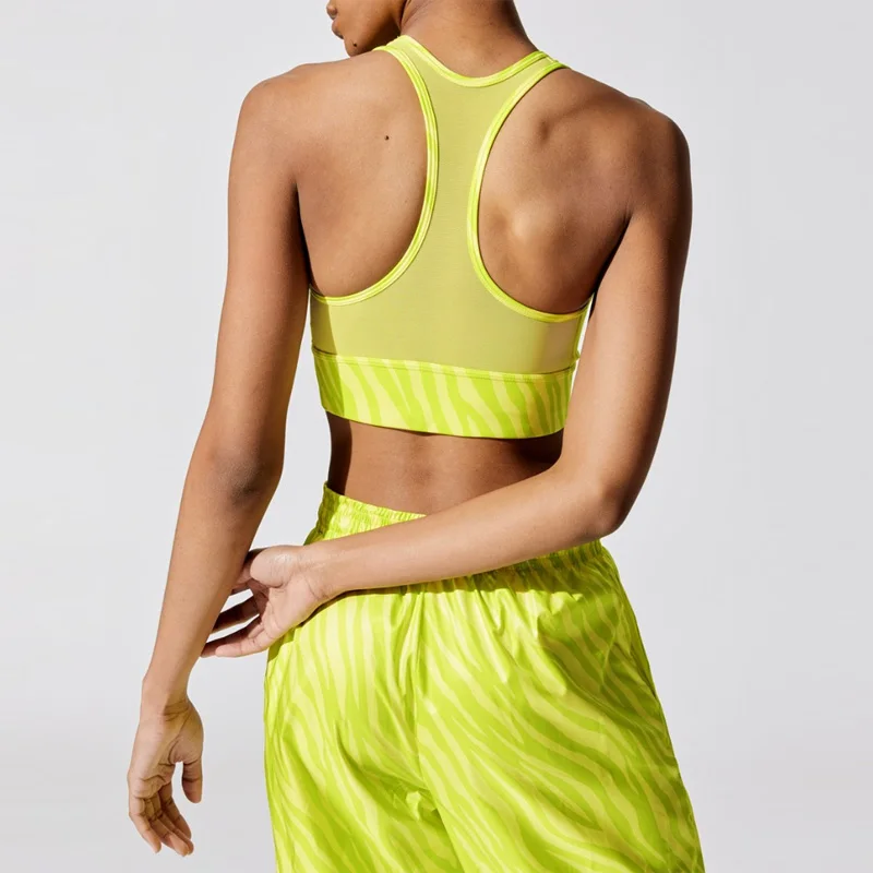 
sexy neon color yoga bra with leggings set wholesale gym wear fitness sport bra 