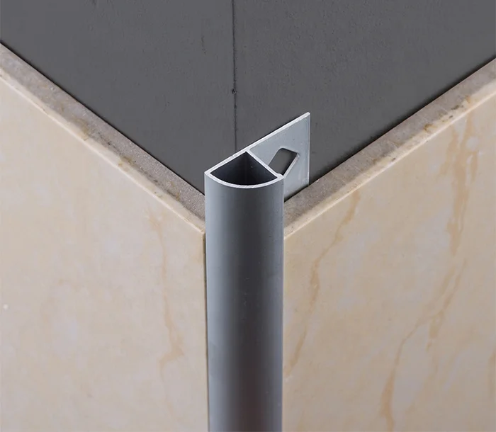 Beautrim Round shaped stainless steel 304  profiles ceramic tile decorative edgings are used at the corner