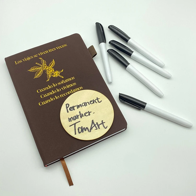 factory custom logo Good Quality Non Toxic Indelible Solid Paint Safe Pen  oil-based ink Permanent Marker Black for Signing