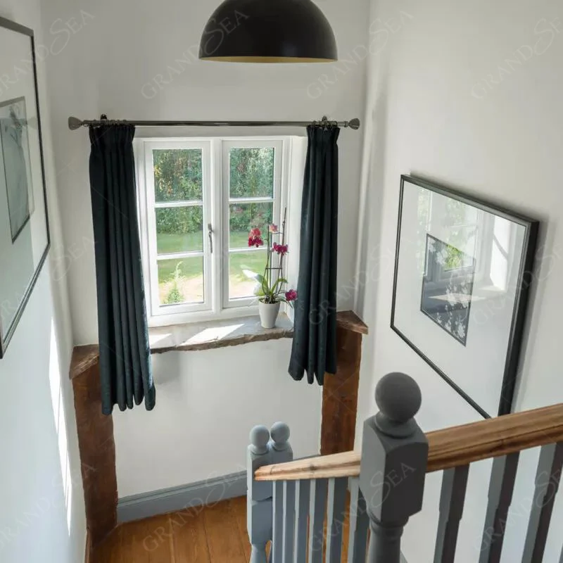 High quality casement fixed profile pvc window UPVC frame slide window with latest simple design upvc windows