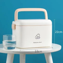 Large Capacity Household Standing Medical First Aid Kit Medicine Storage Box