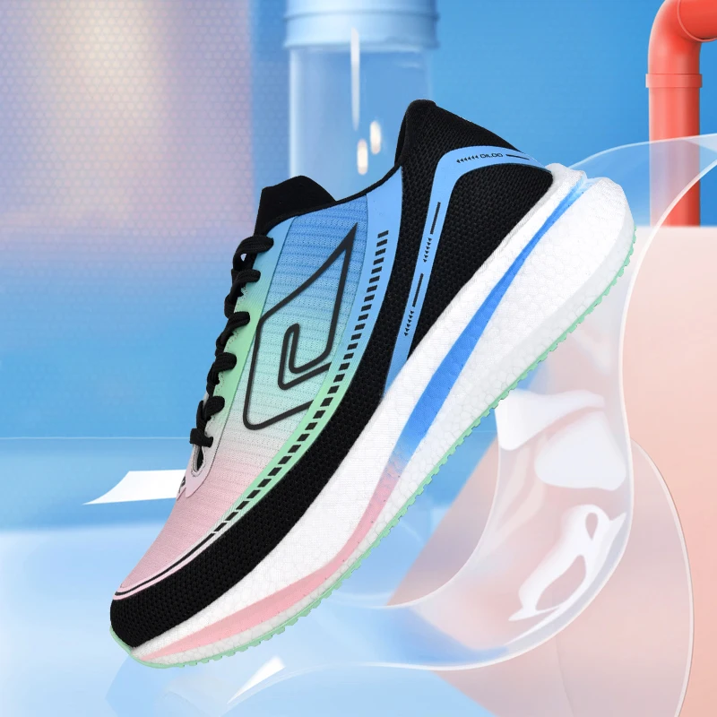 QILOO Casual Sneakers Men Breathable Sports Shoes Feature Spring Autumn Running Custom Logo Made Rubber Mesh PU Insole Materials