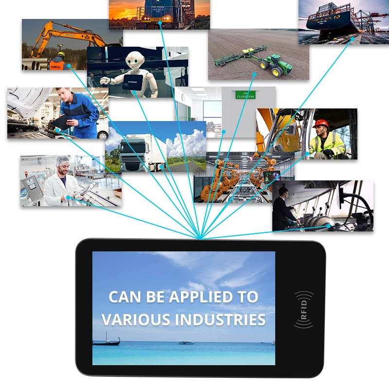 HUGEROCK K80(2021) android touchscreen industrial rugged tablet 8 inch mobile nfc long distance reader writer module