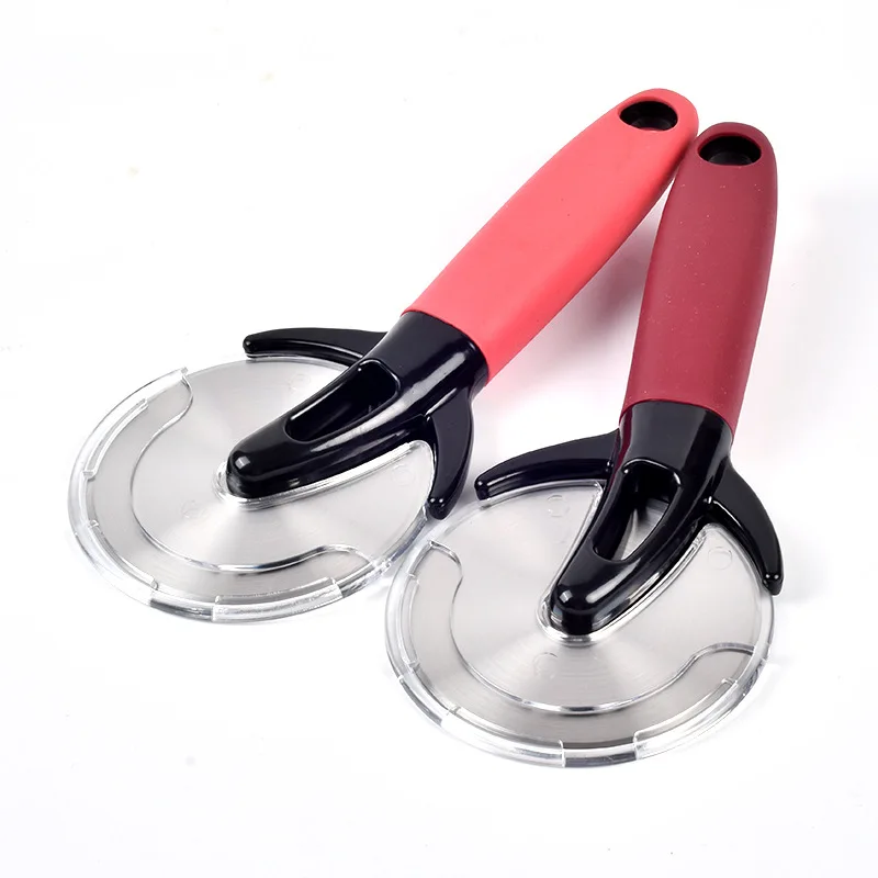 Stainless Steel Pizza Cutter Kitchen Supplies Multipurpose Super Sharp Pizza Cutter Plastic Handle Wheel Pizza Dispersed Tools