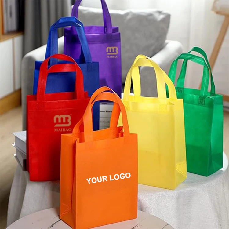 Wholesale Custom Personalized Non Woven Bag Promotional Reusable Cloth Shopping Tote Bags Pp Laminated Non Woven Shopping Bag