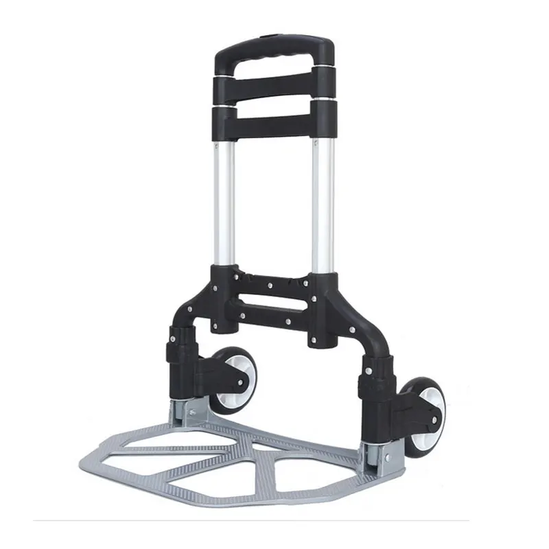 Collapsible colorful portable light and small-occupied two-wheeled handcart