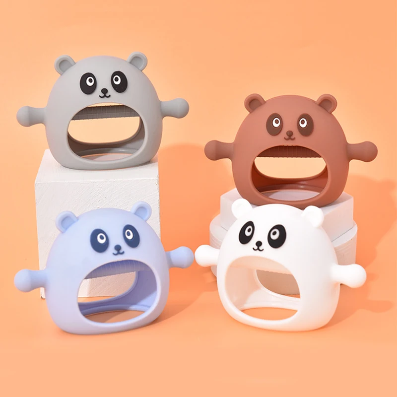 Newsun Silicon Baby Teething Mitten Toys New Born Bebe Products Baby Teether Silicone  Teething Toys For Babies