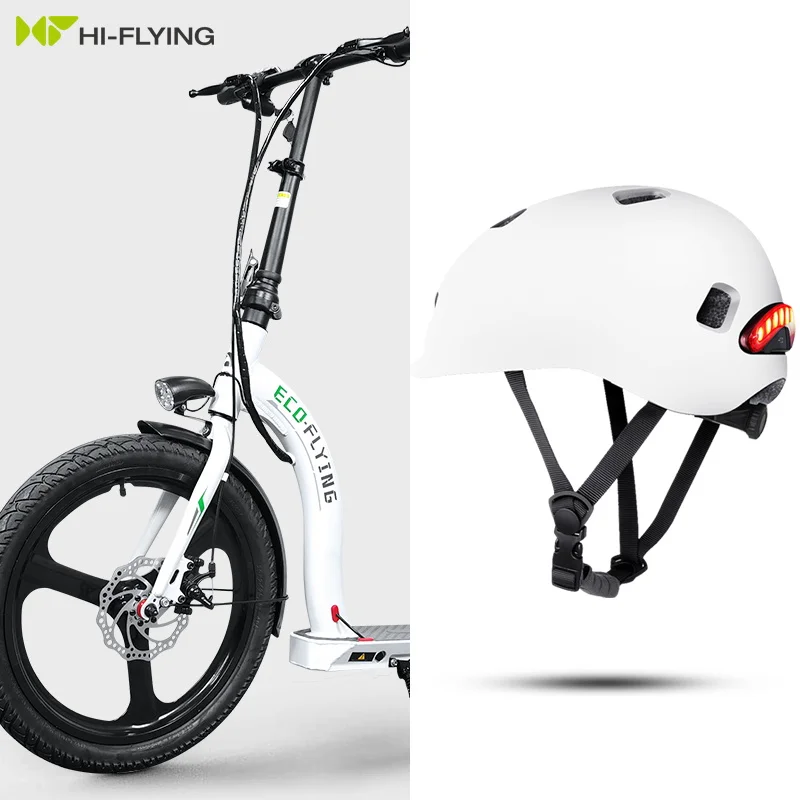 Eu warehouse escooter fold scooter with helmet electric 350w 10Ah big wheel adult electric scooter