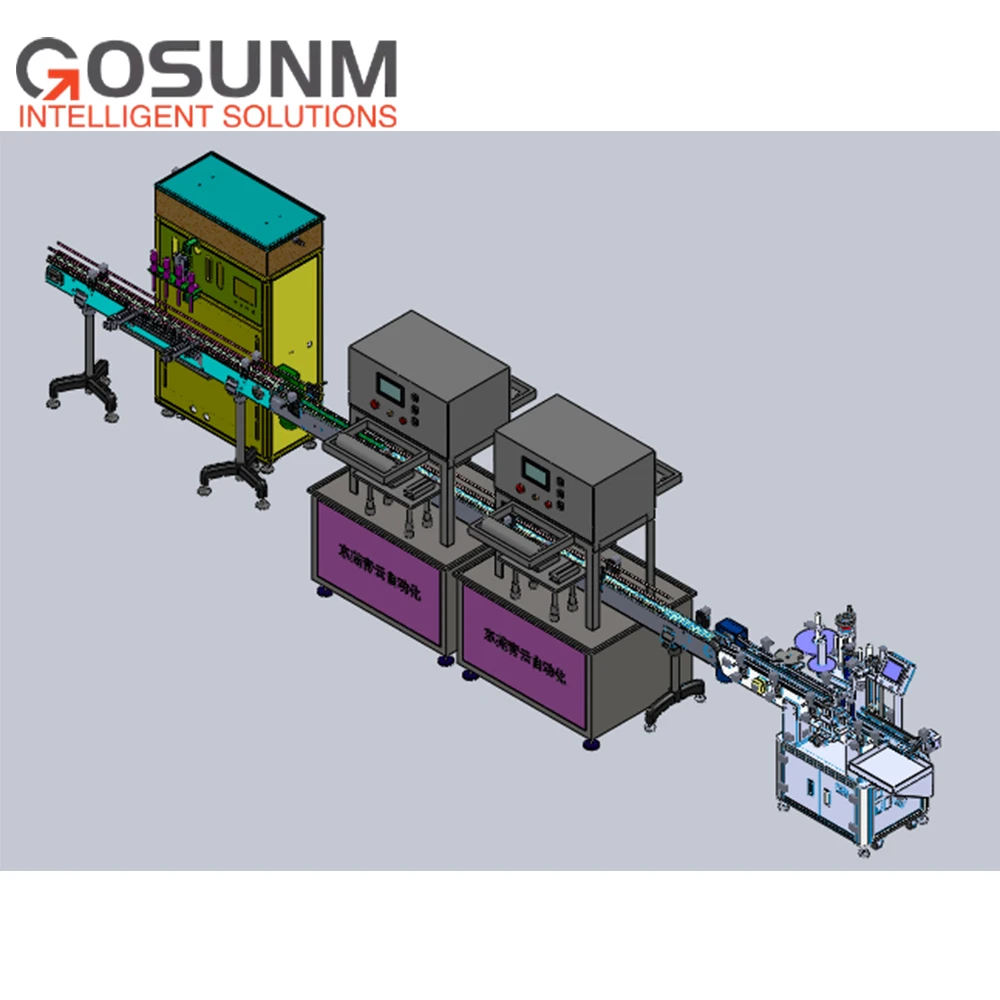 GOSUNM Fully automatic sanitinzer canister wet tissue baby wipes alcohol filling machine
