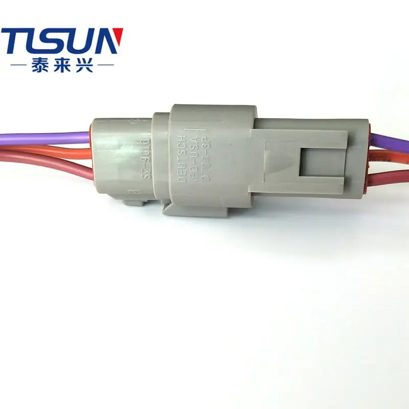 Customized3 Pin Deutsch Car Connector Wire Harness