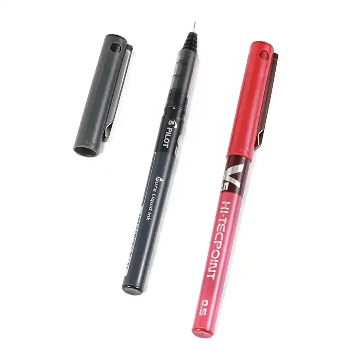 Professional Black / Red Eyebrow Microblading Marker Pen  Waterproof Skin Position Pen Microblading Accessories