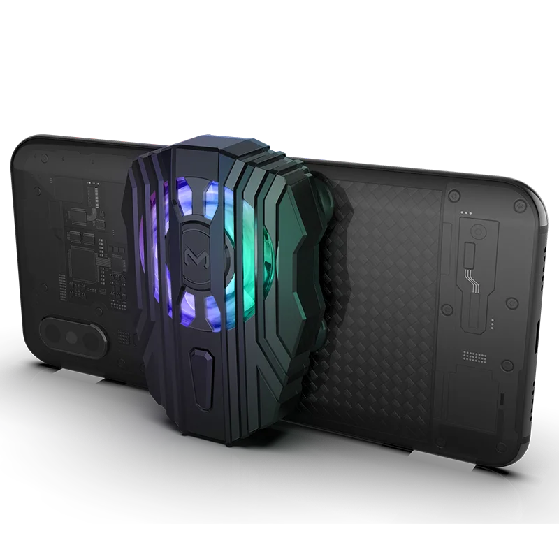 MEMO FL0 Phone cooler Pad for PUBG Fortnite and Call of Duty Mobile Game with LED light for Iphone Samsung and Huawei
