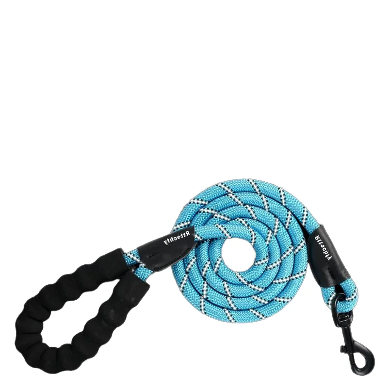 High Quality Nylon Pet Leash Durable Dog Outdoor Travel Collar Belt EVA Handle Pet Supplies For Puppy Training Running Walking