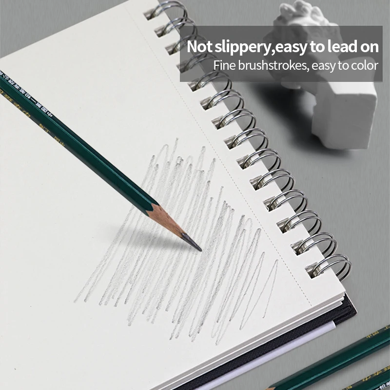 MIKAILAN 8K 16K  160g 30 sheets/book SketchBook Coarse Grain Coil Hand Sketching Book Notebook Draw Art Supplies