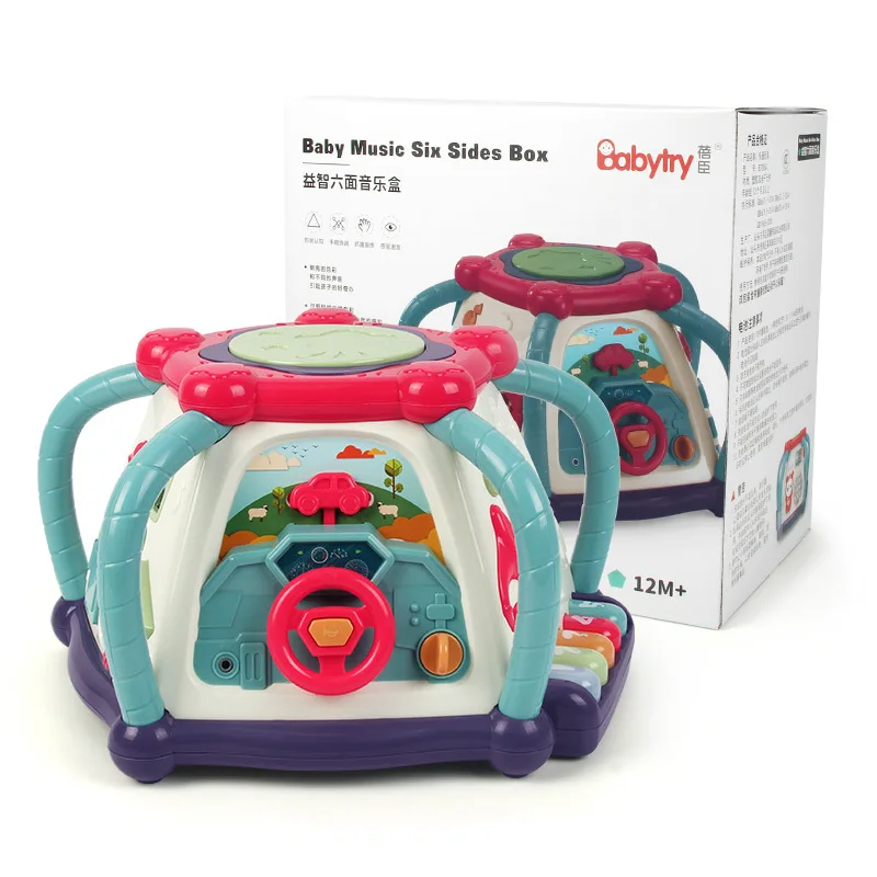 Educational Baby Toddler Kids Toy Musical Activity Cube Play Center,Lights Skills for Learning and Development