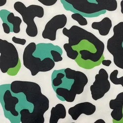 2022 New Arrival Hot Sale Wholesale Green Cow Digital Printing Polyester Fabric for Clothes