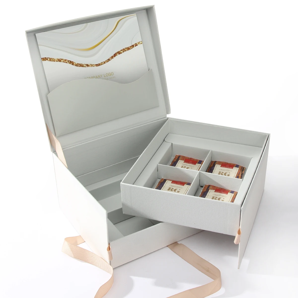 Flexography Soy Ink ring earring necklace gift jewellery storage box nut gift box luxury special gift box for nuts