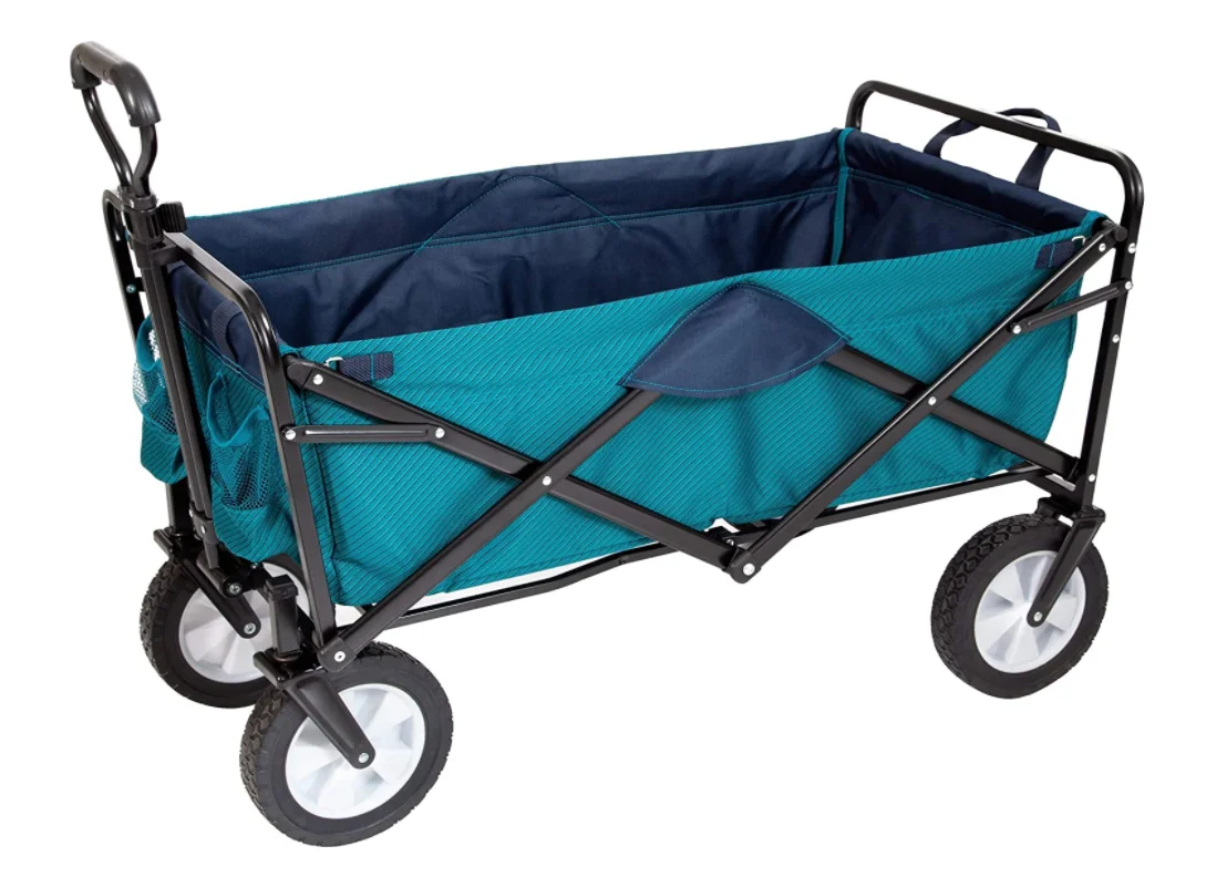 vietnam Any Color Collapsible 220 lbs Capacity Folding Wagon Utility Garden Service Cart with Wheels for Outdoor Camping