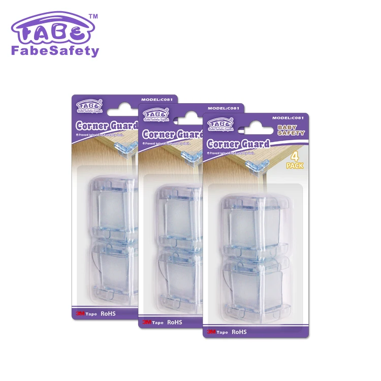 High Quality PVC Transparent Child Table Corner Protectors Protective Safely Right Angled Furniture Guard for Spacesaving Design