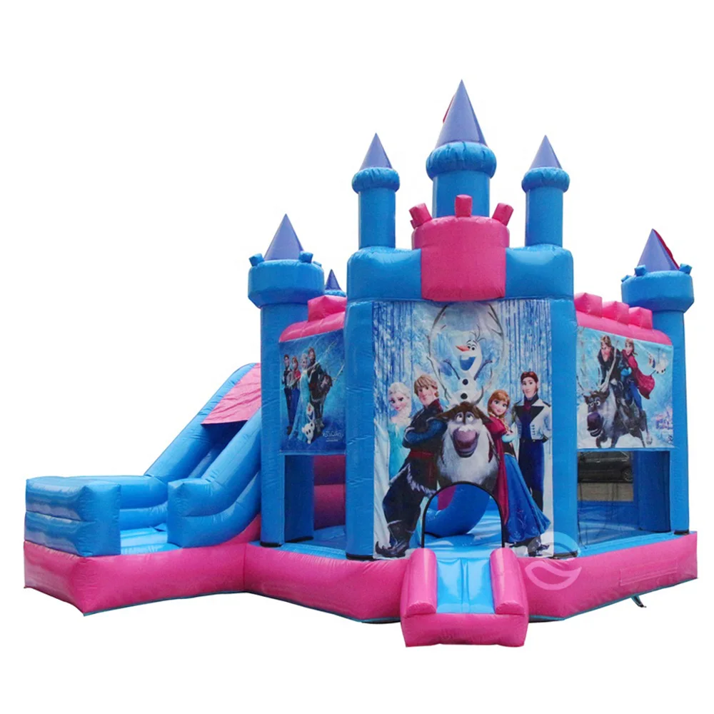 Домик-батут для девочек, замороженный замок, водная горка, батут для продажи