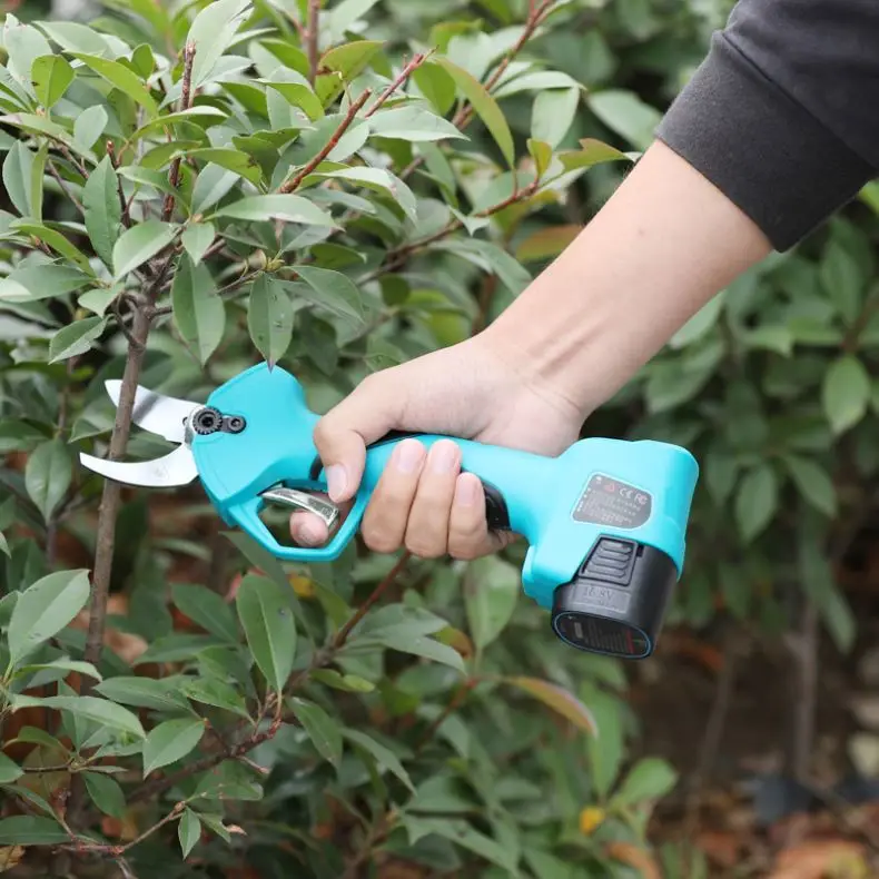Brand New Scissor Electric Cordless Tree Trimmer Bypass Secateurs Electronic Pruning Shears Garden Secateurs Secateur