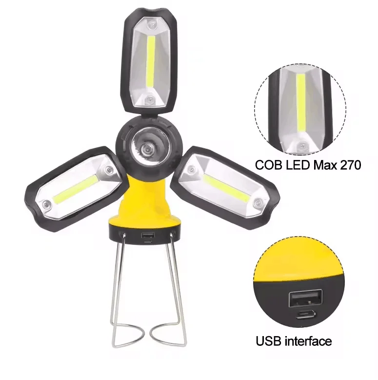 Wholesale 130 Lumen Waterproof Foldable ABS Material Lamp outdoor handle light camping