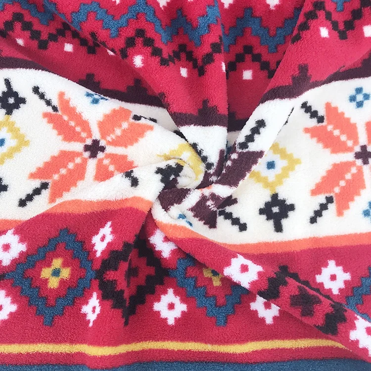 Фланелевая флисовая ткань с принтом на