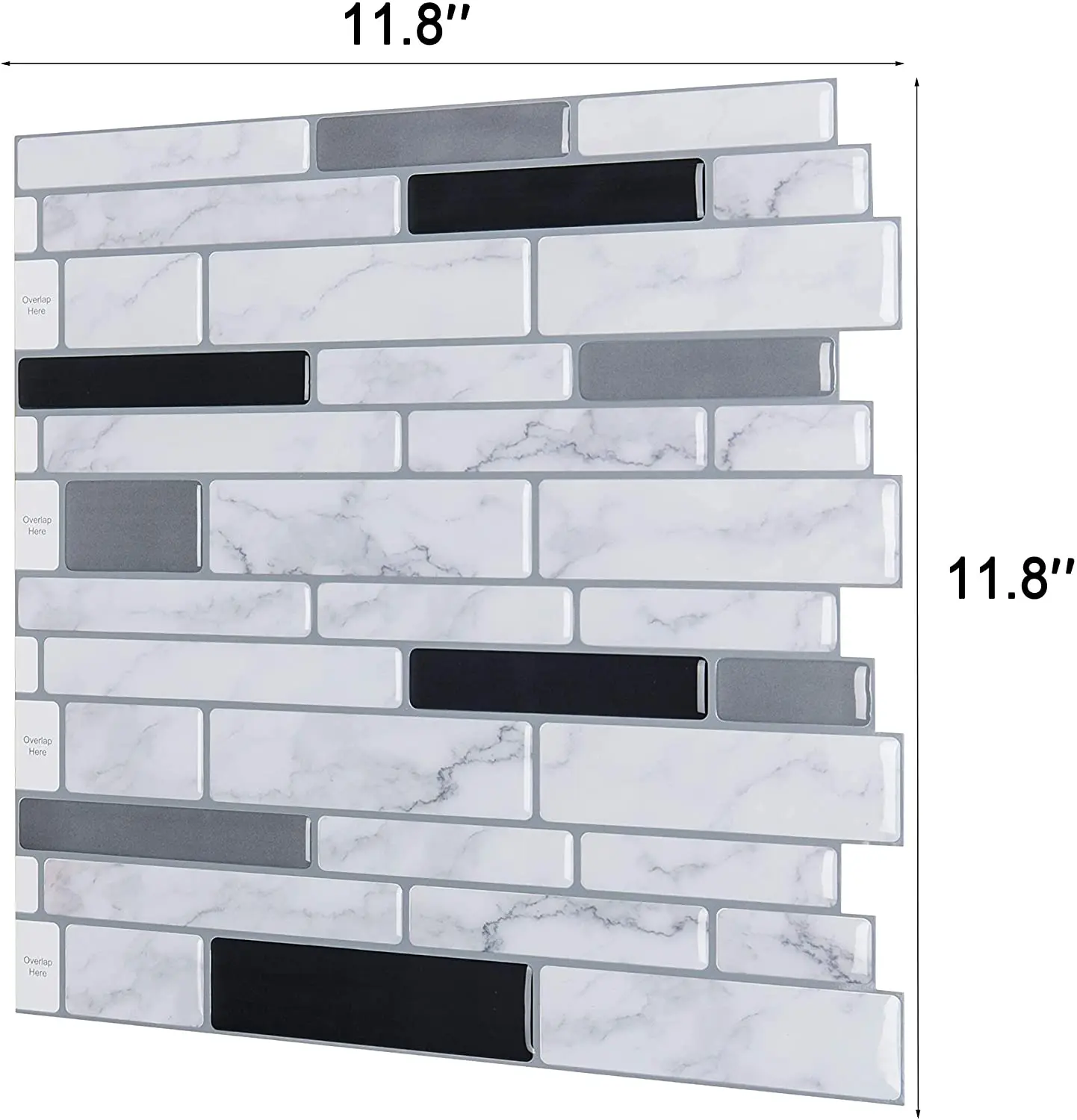 PU Marble self adhesive tiles sticker oil proof kitchen wallpaper waterproof stickers