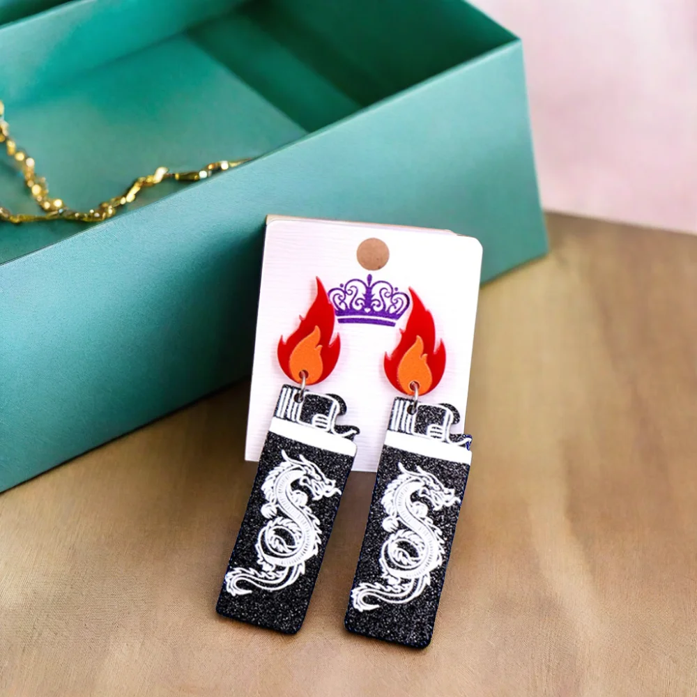 ER1879 ODM High Quality Statement Earrings Best Price Glitter Acrylic Geometric Drop Trendy Plated Resin Alloy Unique Pearl