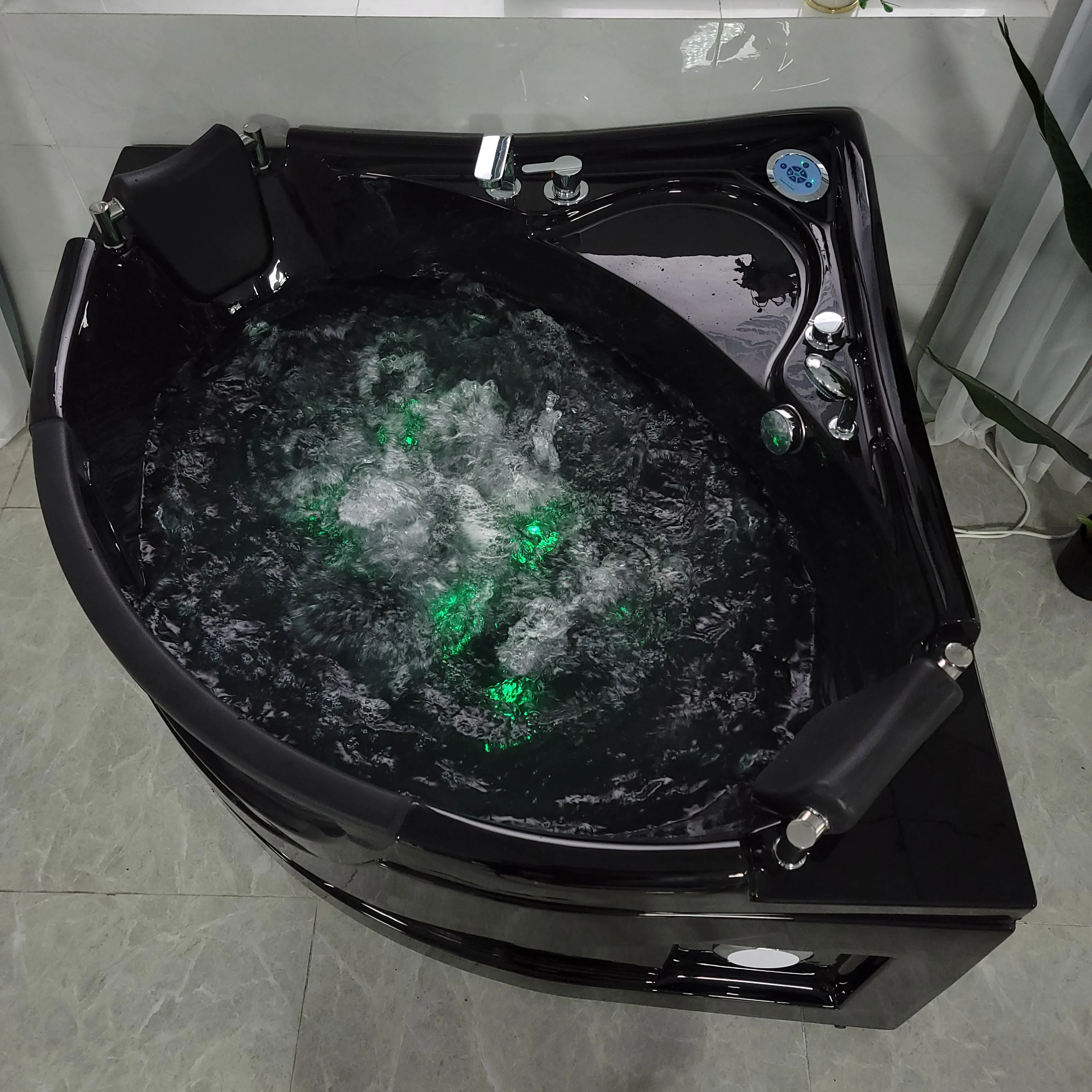 Роскошная прозрачная закаленная стеклянная гидромассажная Ванна из акрила для 2 человек