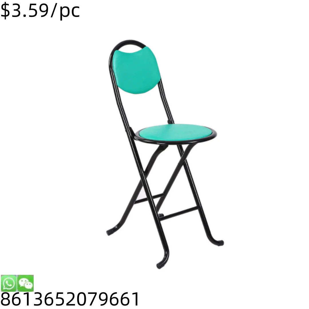 Foldable Economic Outdoor  Hall Parlour Folding   Home Metal Folding Chair