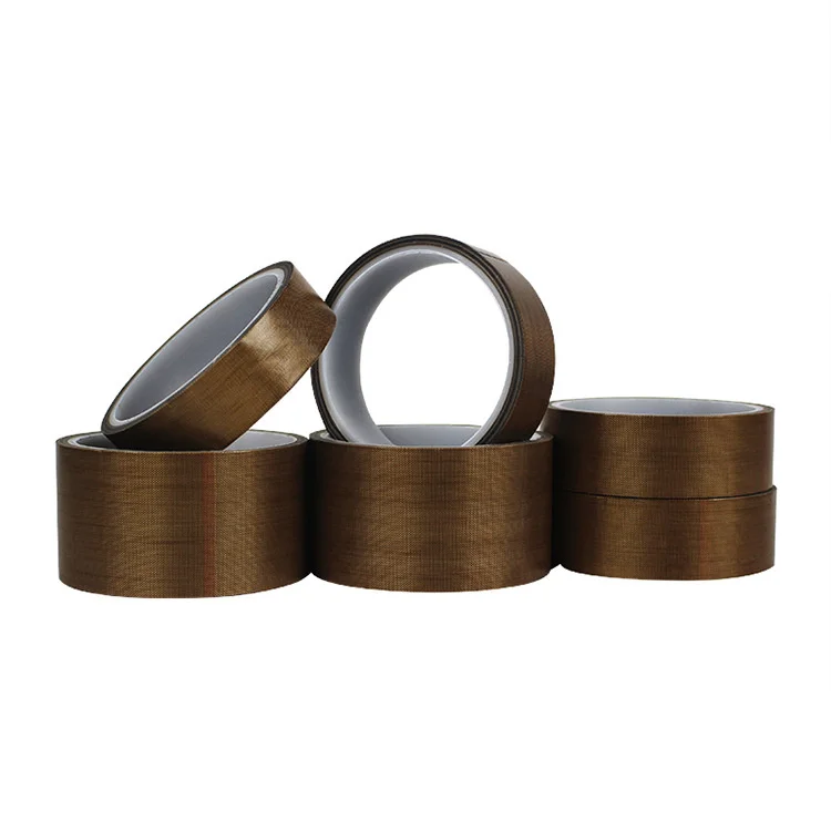 China Custom Made Ptfe Coated Fiberglass Fabric Silicone Adhesive Tape Anti-static Tape