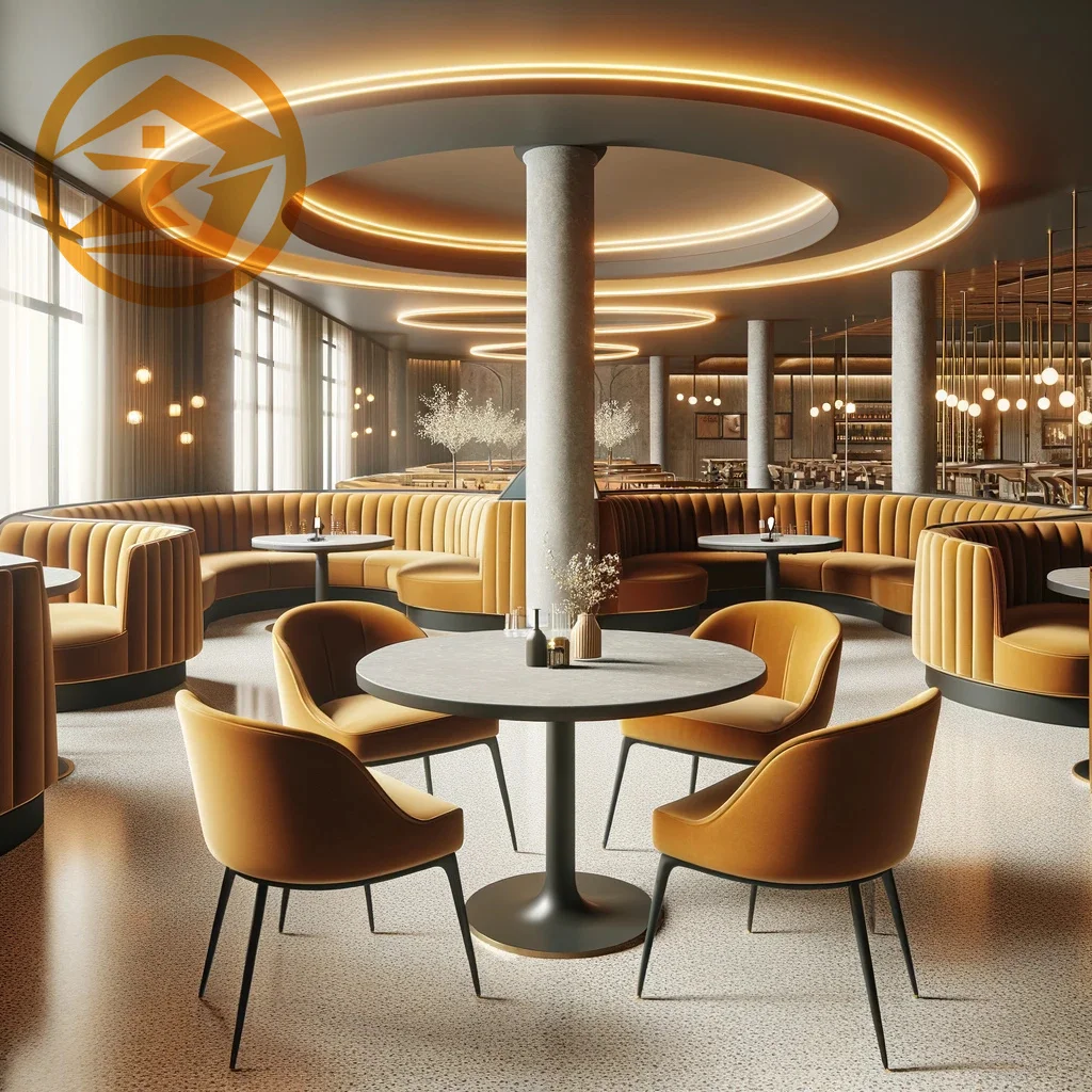 light luxury American Design Commercial Dining Furniture Leather Single Booth Sofa for Restaurant Cafe