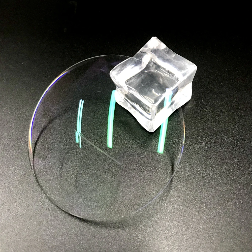 reading glass lens 1.499 1.56 bifocal  flat round top optometry lens with certificate low price