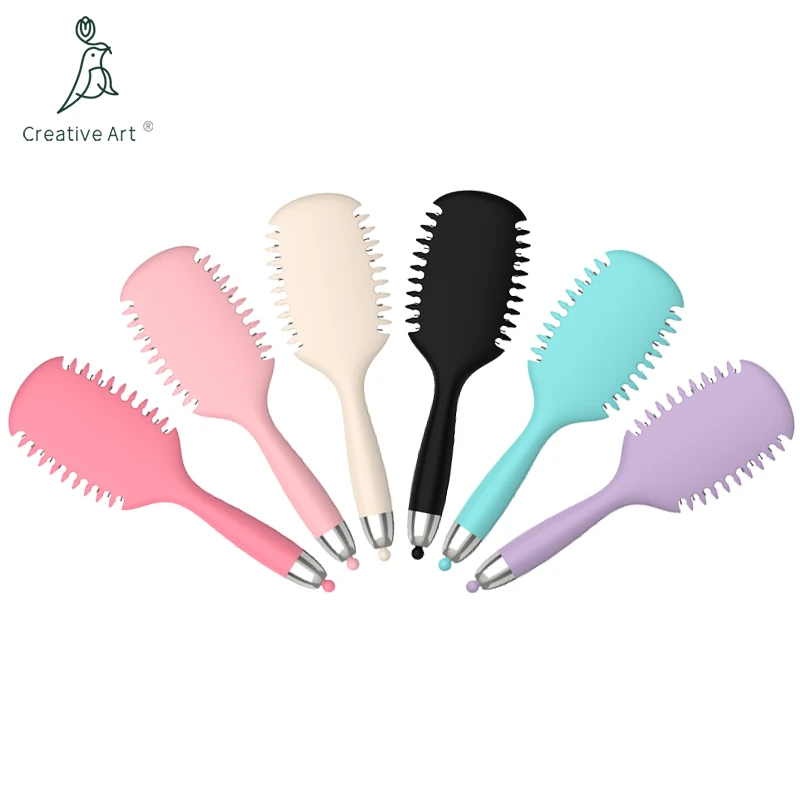 Curly Hair Brush Defining Curl Brush Reduce Hair Pulling And Curl Separatio Hair Styling Tools with Prongs