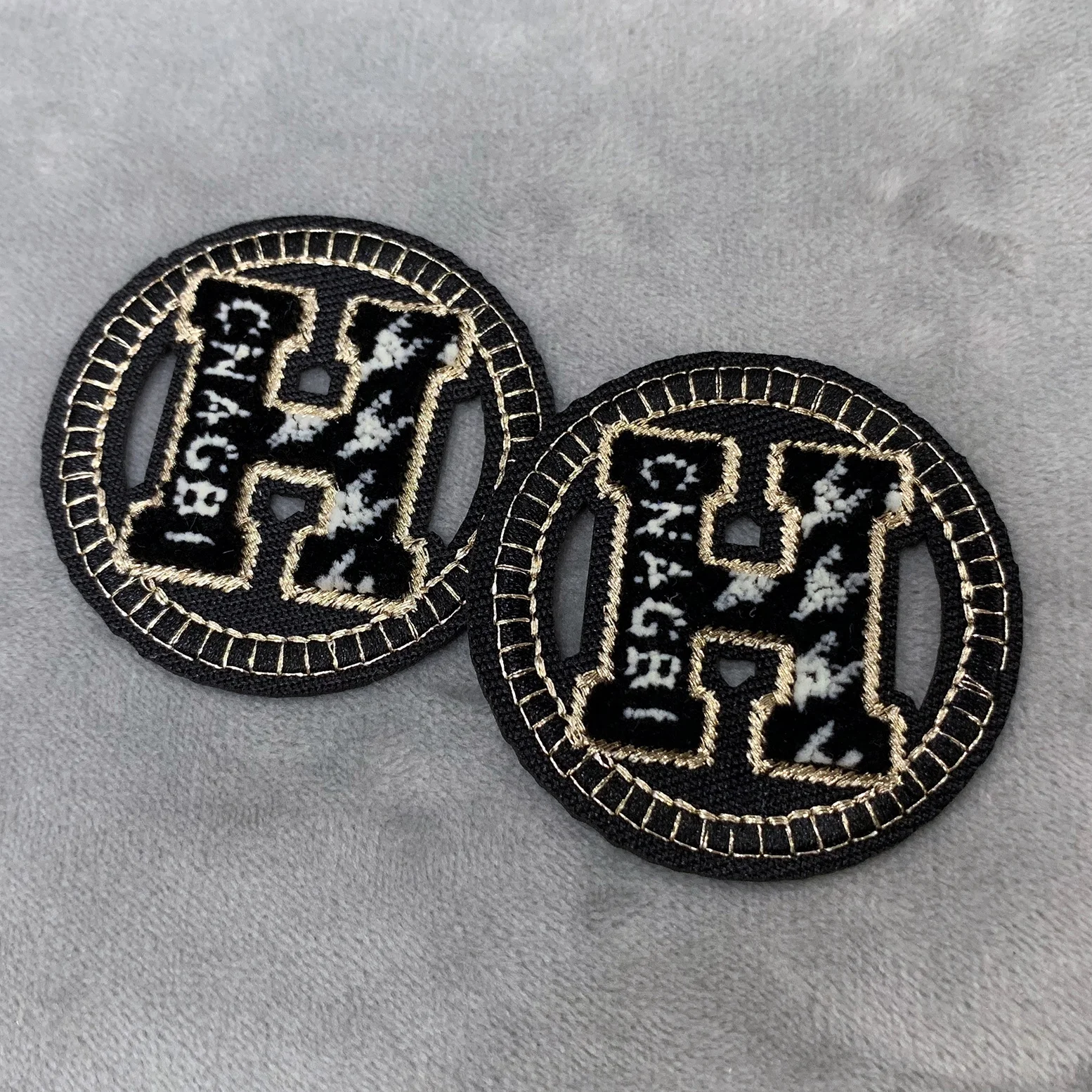 Custom Fabric 3D puff Embroidered Patch Badges Backpack Jean Shorts Hat Embroidery Patches Hoodie Clothing Woven Patch