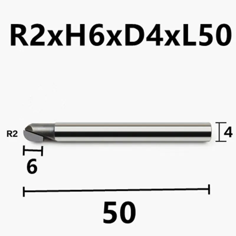 1045 steel Ball Nose Milling Cutter Carbon Fiber Fiberglass Bakelite Machining Tool New Material CNC Carbide
