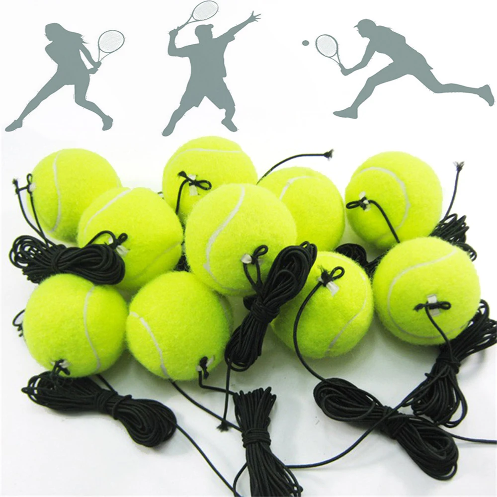 Professional Tennis Ball Training 6.5cm Tennis Ball With Elastic String Rope For Beginners